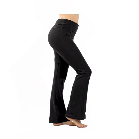 cotton flare yoga pants